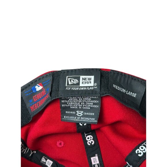 Washington Nationals MLB New Era 39Thirty Cap Hat Red Adult Size Med - Large - Picture 8 of 8